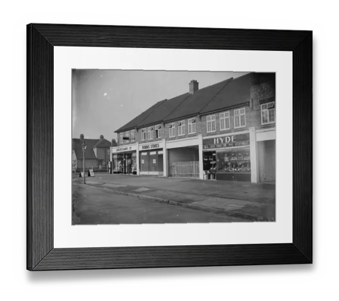 Framed Print : Robins Shop, Marchwiel. 1935