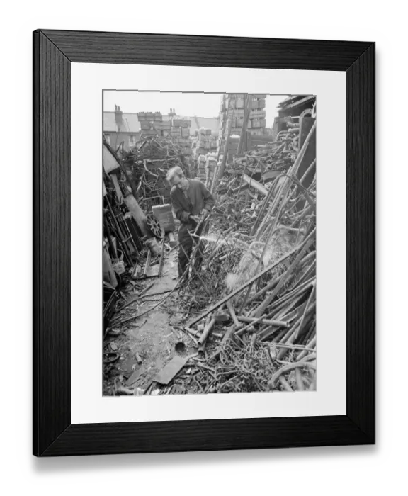 Framed Print : Iron metal and waste merchants. 1937 Framed Print : Iron metal and waste merchants. 1937