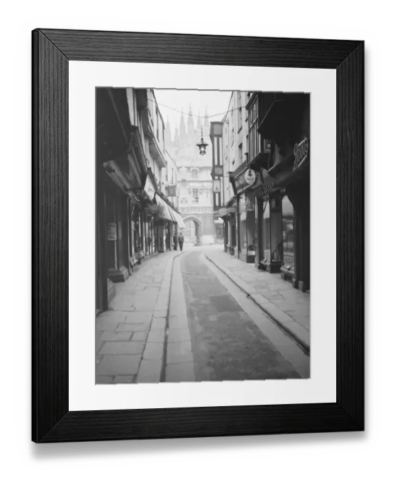 Framed Print : Mercery lane, Canterbury. 1937 Framed Print : Mercery lane, Canterbury. 1937