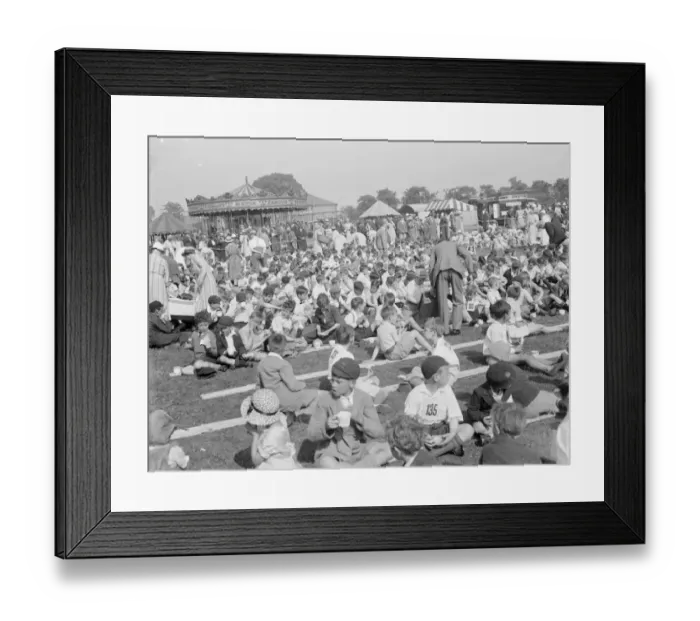 Framed Print : Swanscombe childrens tea party. 1935 Framed Print : Swanscombe childrens tea party. 1935