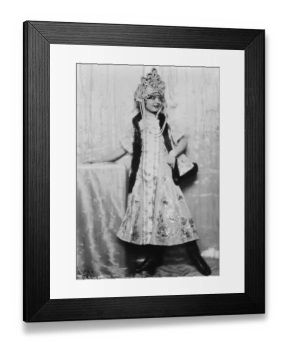 Framed Print : Keeping in memory the picturesque costume of Pre war Russia. Entertainer in Paris Framed Print : Keeping in memory the picturesque costume of Pre war Russia. Entertainer in Paris
