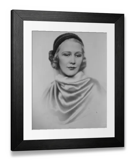 Framed Print : The golden girl gets her pilot certificate. The Countess de Chasseloup