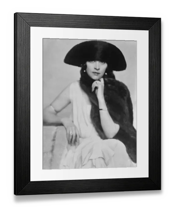 Framed Print : Baroness who won ?12, 000 at Deauville. The Baroness Lilian Macchioro Vivalba Framed Print : Baroness who won ?12, 000 at Deauville. The Baroness Lilian Macchioro Vivalba