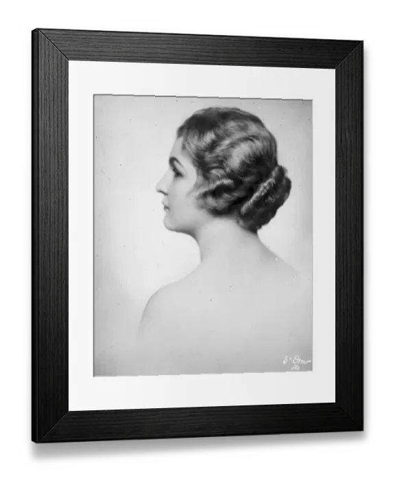 Framed Print : Beauty and her Bun. Mlle Maria Schuster, daughter of Dr Schuster of Vienna Framed Print : Beauty and her Bun. Mlle Maria Schuster, daughter of Dr Schuster of Vienna