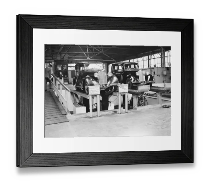 Framed Print : Kingston motor works. 1937 Framed Print : Kingston motor works. 1937