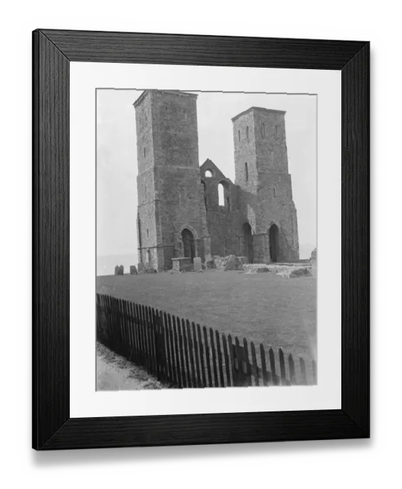 Framed Print : Reculvers Towers. 1937