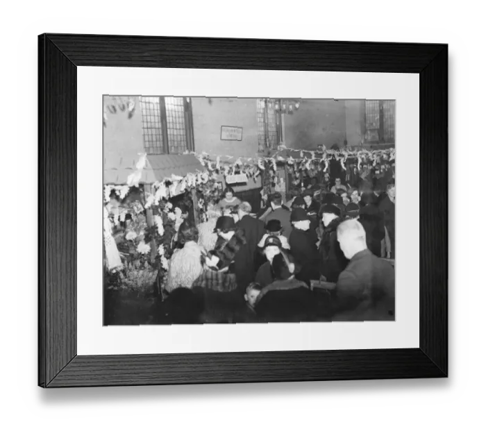 Framed Print : Floral fair at the Congregational Hall in Sidcup, Kent Framed Print : Floral fair at the Congregational Hall in Sidcup, Kent