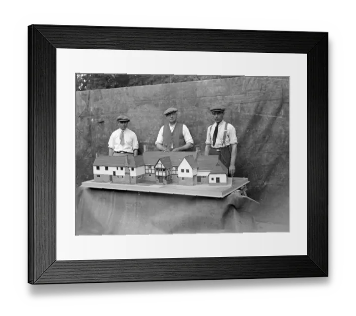 Framed Print : Staplehurst Mat in Kent: Home model by Downton and Son. 1934 Framed Print : Staplehurst Mat in Kent: Home model by Downton and Son. 1934