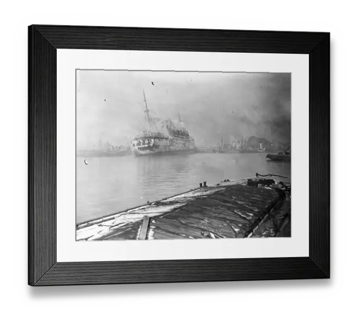 Framed Print : The Empire Waveney, fomerly the German Strength Through Joy luxury liner Milwaukee Framed Print : The Empire Waveney, fomerly the German Strength Through Joy luxury liner Milwaukee