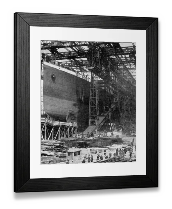 Framed Print : One of the giant twin ships which have cost three million pounds: The Titanic Framed Print : One of the giant twin ships which have cost three million pounds: The Titanic