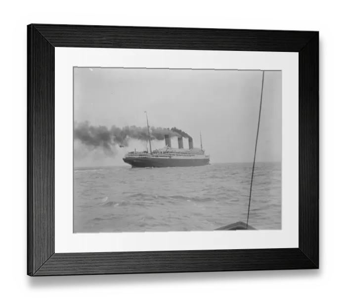Framed Print : Worlds largest ship arrives at Southampton The new White Star Liner RMS Majestic Framed Print : Worlds largest ship arrives at Southampton The new White Star Liner RMS Majestic