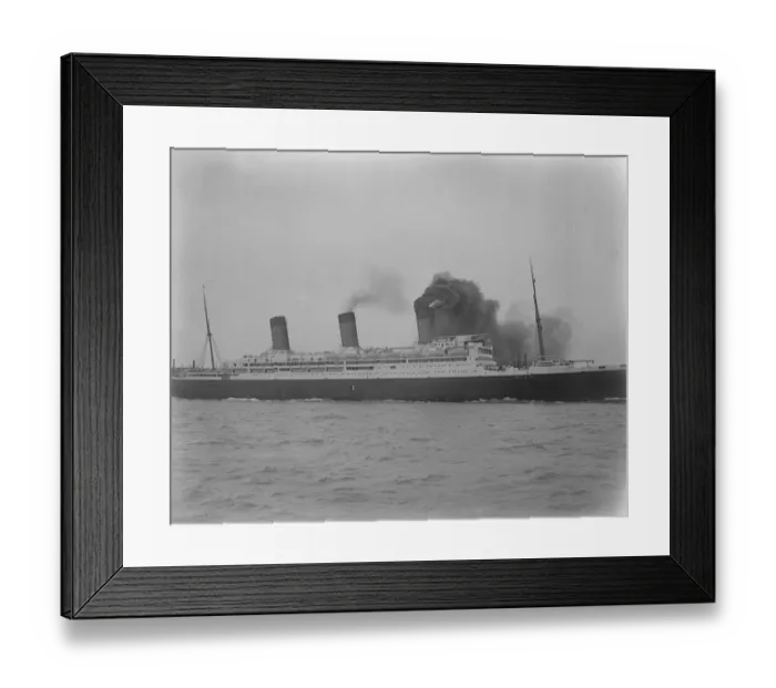 Framed Print : Worlds largest ship arrives at Southampton The new White Star Liner RMS Majestic Framed Print : Worlds largest ship arrives at Southampton The new White Star Liner RMS Majestic