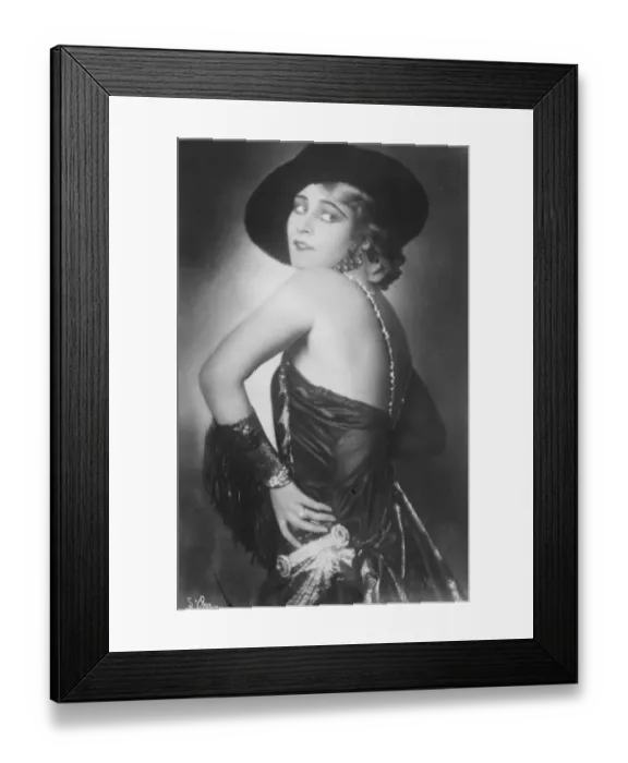 Framed Print : Most Cosmopolitan girl in the world Miss Rita George, probably the most popular Framed Print : Most Cosmopolitan girl in the world Miss Rita George, probably the most popular
