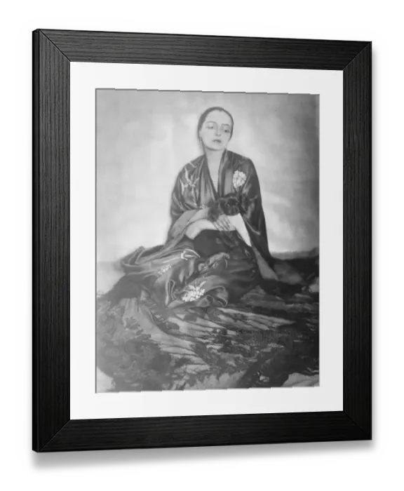 Framed Print : Dog Worth Ten Times Its Weight in German Bank Notes Mme Genia Neumann, a wealthy Framed Print : Dog Worth Ten Times Its Weight in German Bank Notes Mme Genia Neumann, a wealthy