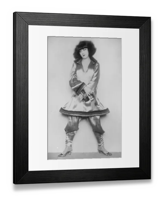 Framed Print : Another Scots girl makes her mark abroad. Miss Norah Sandys, described by