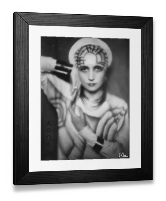 Framed Print : Will this become popular next winter. Mme Agnes the famous Paris Modiste, wearing Framed Print : Will this become popular next winter. Mme Agnes the famous Paris Modiste, wearing