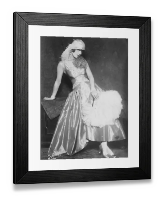 Framed Print : Improved Victorian fashion on the Lido. Signorina Emmy Mogliani, the famous Framed Print : Improved Victorian fashion on the Lido. Signorina Emmy Mogliani, the famous