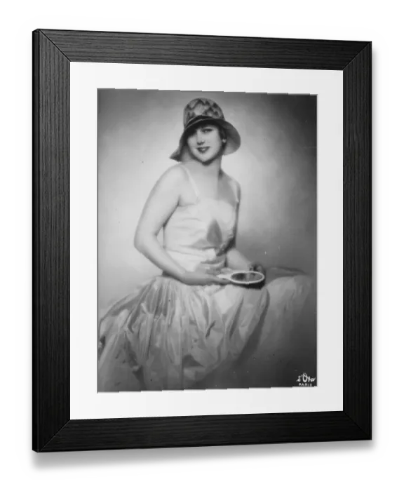 Framed Print : Mlle Andree Lafayette, who is at present in London. 16 March 1928 Framed Print : Mlle Andree Lafayette, who is at present in London. 16 March 1928
