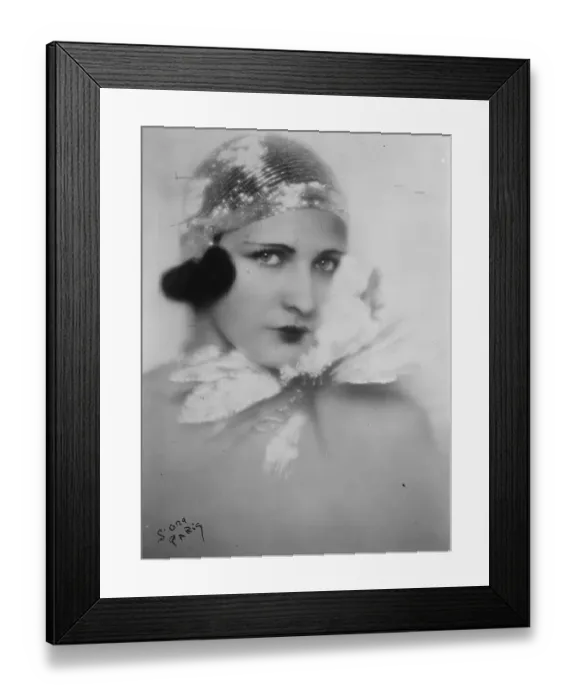 Framed Print : Miss Algeria. Mlle Rives, of Algiers, who will represent her country in a competition Framed Print : Miss Algeria. Mlle Rives, of Algiers, who will represent her country in a competition