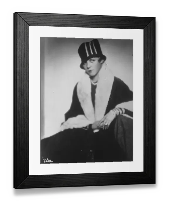 Framed Print : Sports fashion leader sets up shop. Mme Paul Reboux who has for some season set
