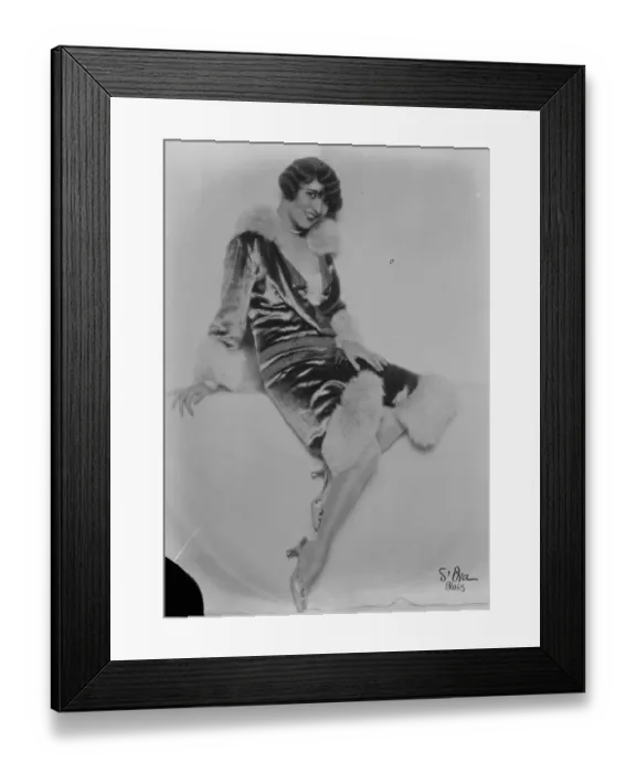 Framed Print : Frances most successful woman owner Mme Yvette Laurent, the well known Paris