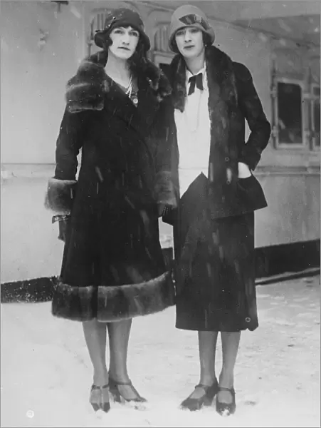 Countesss fight against ban. Vera Countess Cathcart ( left ) aboard the liner