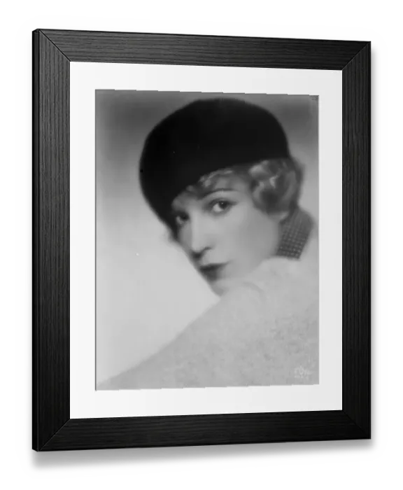 Framed Print : Mlle Lily Damita, the famous film star. 11 January 1928