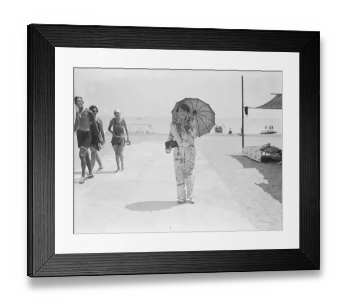 Framed Print : On the Lido Striking Pyjamas 1927 Framed Print : On the Lido Striking Pyjamas 1927