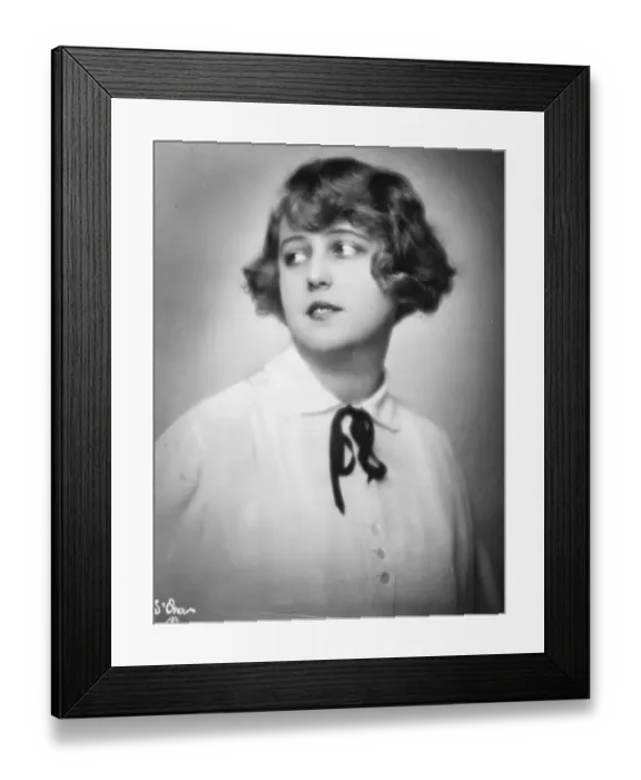 Framed Print : Nothing English about her except her looks. Mlle Gregoritz, who has attained