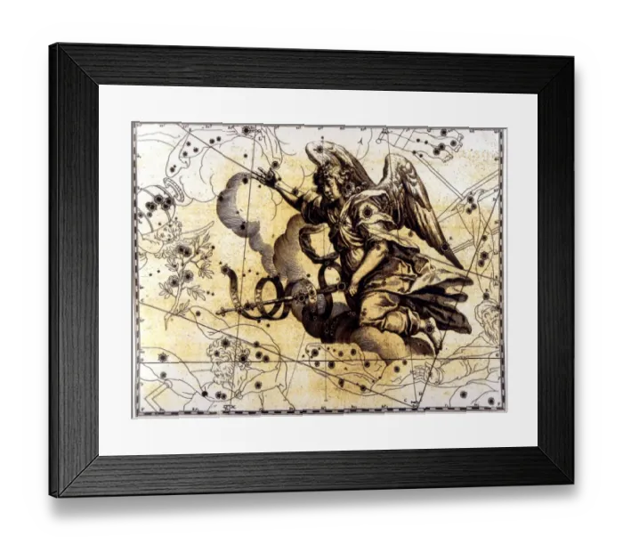 Framed Print : ANGELS - Gabriel The map showing the alternative to Pegasus, represented as the Archangel Framed Print : ANGELS - Gabriel The map showing the alternative to Pegasus, represented as the Archangel