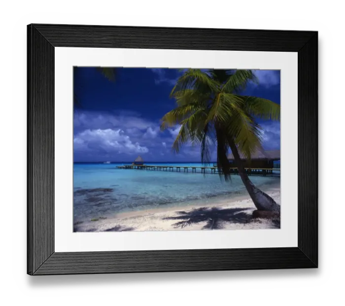 Framed Print : The island of Bora Bora, in Polynesia