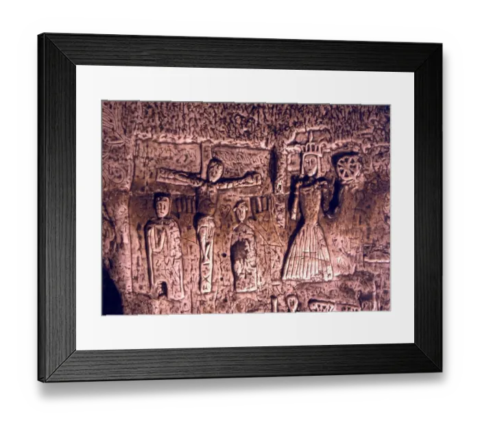Framed Print : THE ROYSTON CAVE Templar cave at Royston, Hertfordshire, possibly used by the Knights Framed Print : THE ROYSTON CAVE Templar cave at Royston, Hertfordshire, possibly used by the Knights