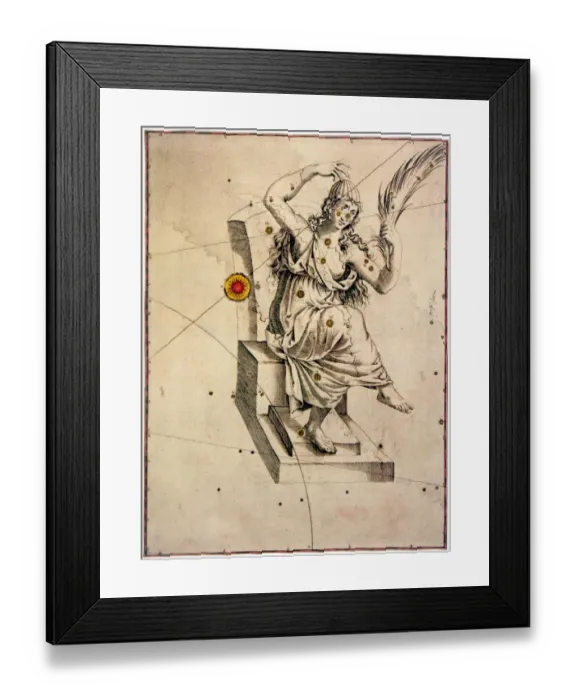 Framed Print : NOSTRADAMUS - PREDICTION OF NOVA. In quatrain 2: 41 (published 1555), Nostradamus
