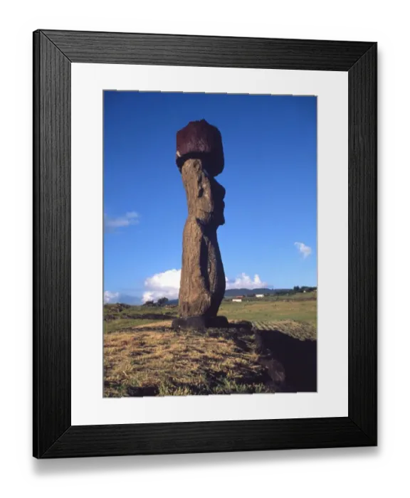 Framed Print : Easter Island A few of the upright giant statues near the ancient volcanic quarry Framed Print : Easter Island A few of the upright giant statues near the ancient volcanic quarry
