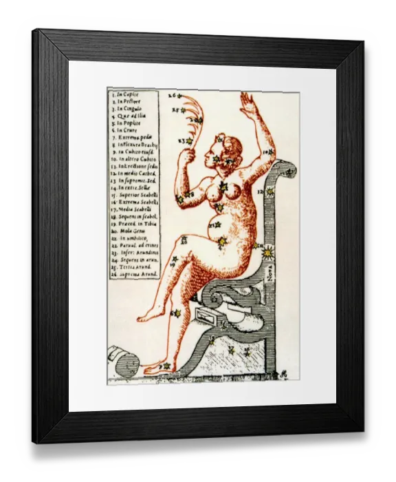 Framed Print : NOSTRADAMUS - PREDICTION OF NOVA. In Quatrain 2: 41 (published 1555), Nostradamus