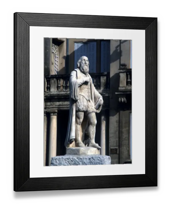 Framed Print : NOSTRADAMUS - Statue of Nostradamus in Salon, the town where he lived and died Framed Print : NOSTRADAMUS - Statue of Nostradamus in Salon, the town where he lived and died