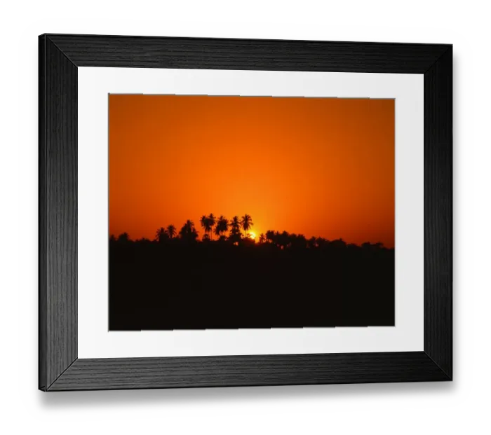 Framed Print : Inland sunset, Sri Lanka