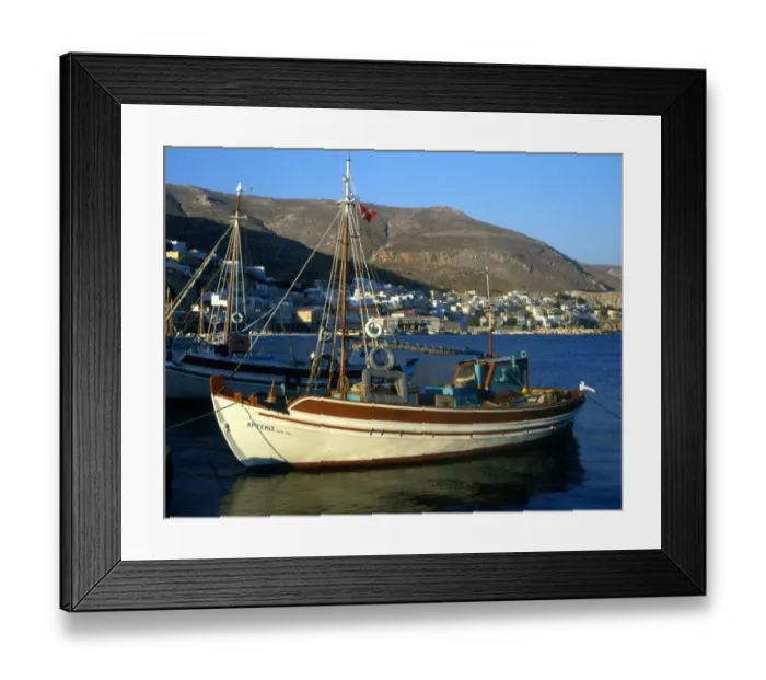 Framed Print : Greek island - Pothia - capital of Kalymnos 2006 Charles Walker  /  TopFoto