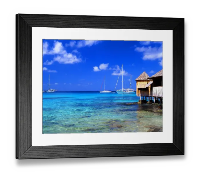 Framed Print : West Indies Mustique