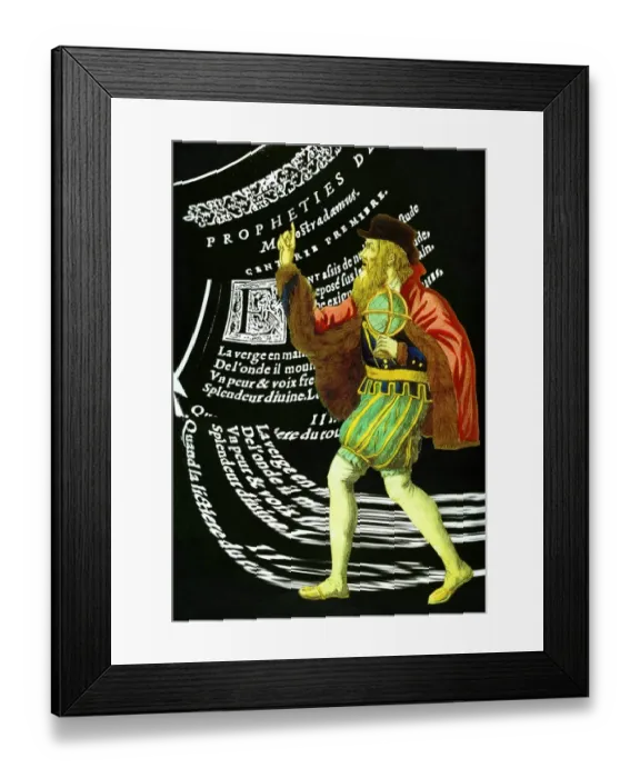 Framed Print : Fantasy, combining element of the early nineteenth century Epinal print with