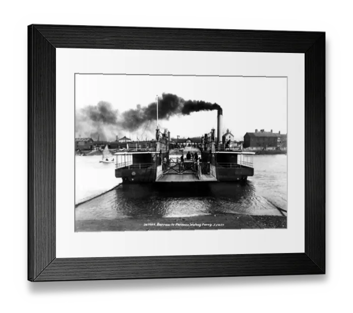 Framed Print : Vickers ran this steam ferry for their workmen on Walney Island, Barrow in Furness