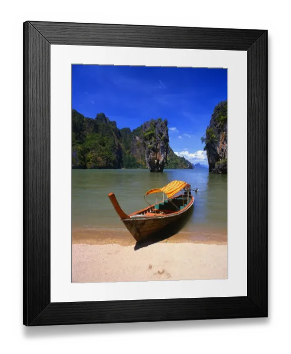 Framed Print : Thailand Phang Nga Bay Khao Phingkam Island Framed Print : Thailand Phang Nga Bay Khao Phingkam Island