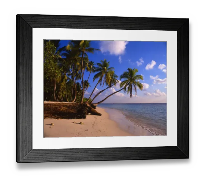 Framed Print : The island of Little Bandos, in the Maldives