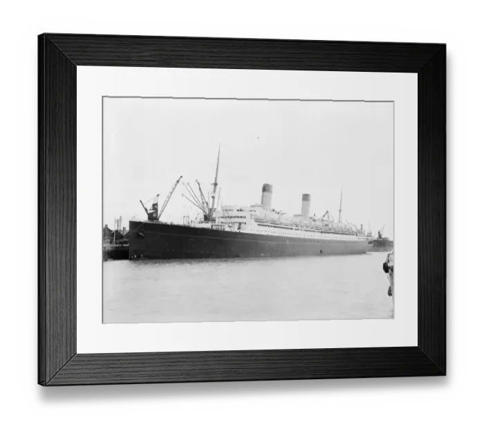 Framed Print : RMS Homeric was operated by White Star from 1922 to 1935 Framed Print : RMS Homeric was operated by White Star from 1922 to 1935