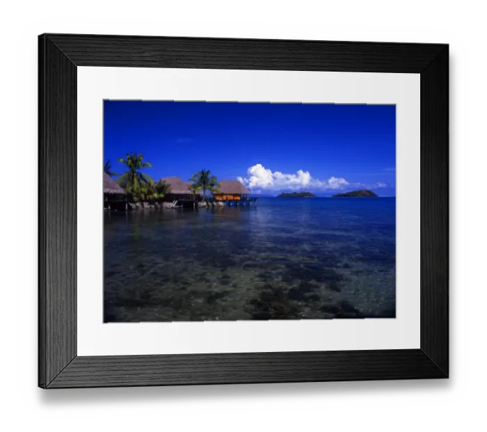 Framed Print : T4. 043. Polynesia. Bora Bora