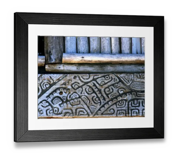 Framed Print : POLYNESIAN MYTHOLOGY Mythological and cosmogenetic images carved into wood on Framed Print : POLYNESIAN MYTHOLOGY Mythological and cosmogenetic images carved into wood on