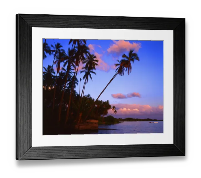 Framed Print : Tropical beauty. Hawaii group. Molokai Island