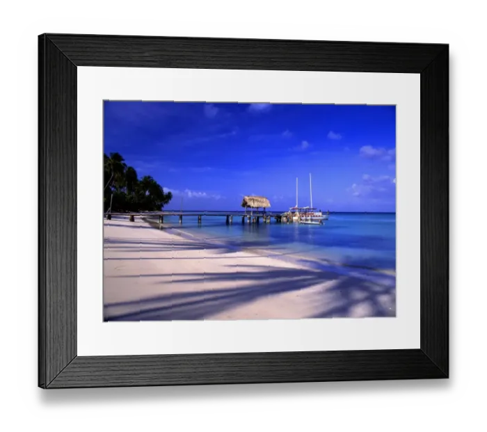 Framed Print : Tobago West Indies. Pigeon Point