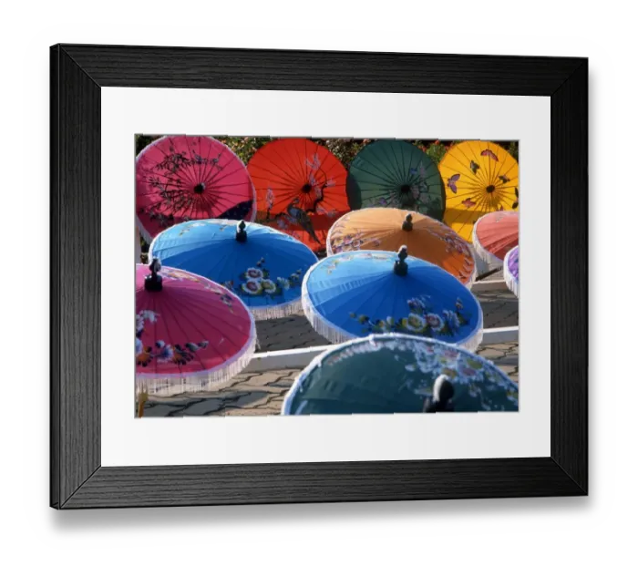 Framed Print : Thailand Sunshades Framed Print : Thailand Sunshades