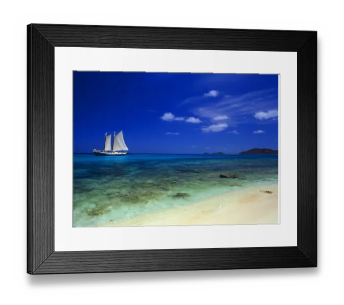 Framed Print : West Indies The Grenadines Palm Island